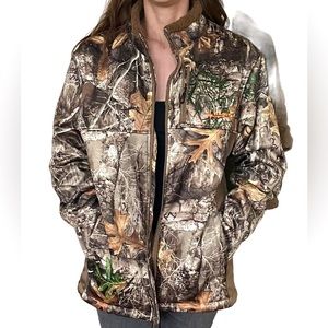 REALTREE CAMO FLEECE-LINED PUFFER JACKET SZ M
